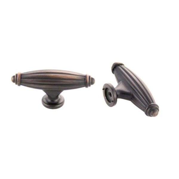 Crown 2-1/2" Deco Cabinet Knob Oil Rubbed Bronze Finish CHK8661810B - main
